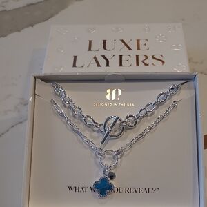Bomb Party Luxe Layer Necklace-- The Double Clover